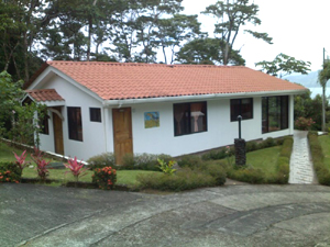 The house is the smallest of four homes on a luxury estate.